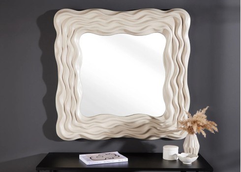 Peegel WAVE beež, 90x6xH90 cm