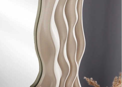 Peegel WAVE beež, 90x6xH90 cm