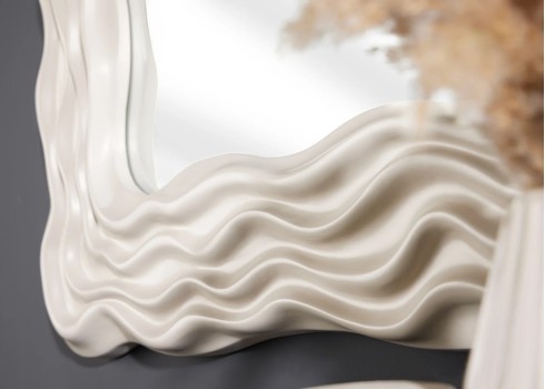 Peegel WAVE beež, 90x6xH90 cm