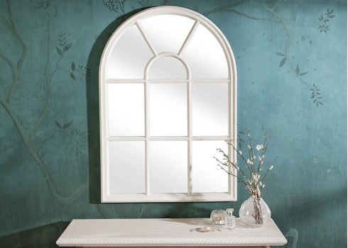 Seinapeegel CASTILLO valge, 70x3xH100 cm