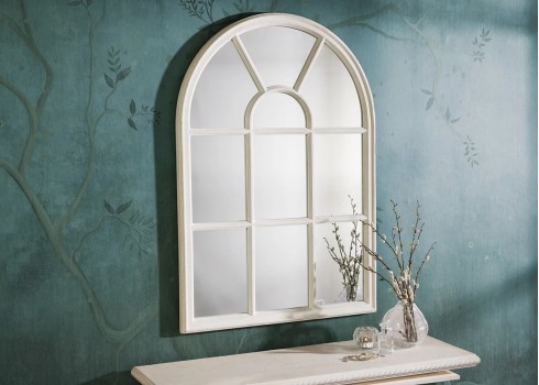 Seinapeegel CASTILLO valge, 70x3xH100 cm