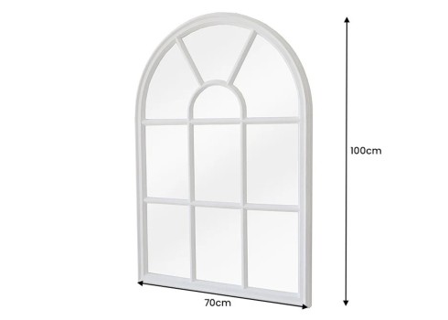 Seinapeegel CASTILLO valge, 70x3xH100 cm
