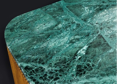 Tv-alus VENEZIANO roheline marmor / messing, 160x40xH50 cm