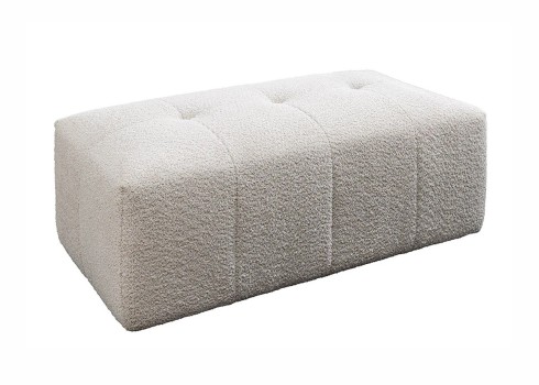 Tumba ROYAL beež buklee, 118x60xH44 cm