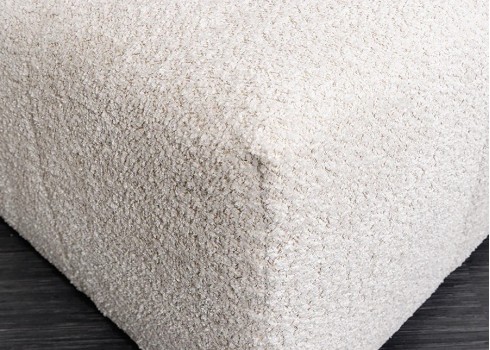 Tumba ROYAL beež buklee, 118x60xH44 cm