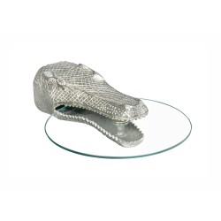 Abilaud CROCODILE hõbe, 46x61xH24 cm