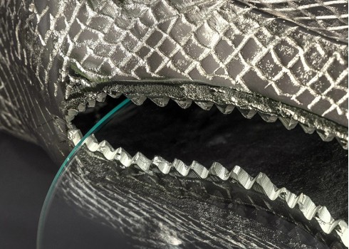 Abilaud CROCODILE hõbe, 46x61xH24 cm