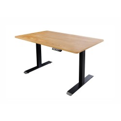 Elektriliselt reguleeritav kirjutuslaud OAK tamm / must, 120x80xH72-117 cm