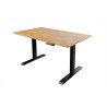 Elektriliselt reguleeritav kirjutuslaud OAK tamm / must, 120x80xH72-117 cm Elektriliselt reguleeritav kirjutuslaud OAK tamm / must, 120x80xH72-117 cm