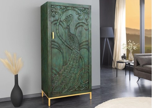 Kapp PEACOCK roheline, 72x45xH166 cm