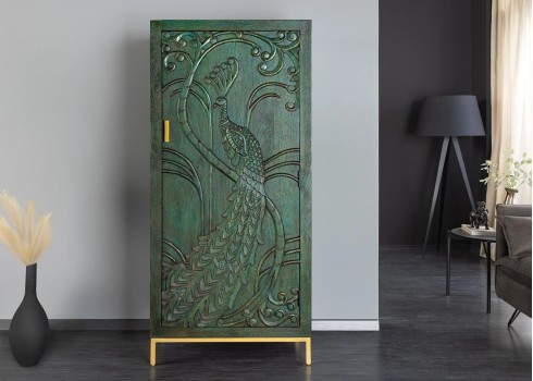 Kapp PEACOCK roheline, 72x45xH166 cm