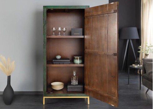 Kapp PEACOCK roheline, 72x45xH166 cm