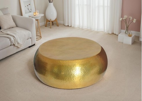 Diivanilaud ORIENT kuldne, 80x80xH30 cm