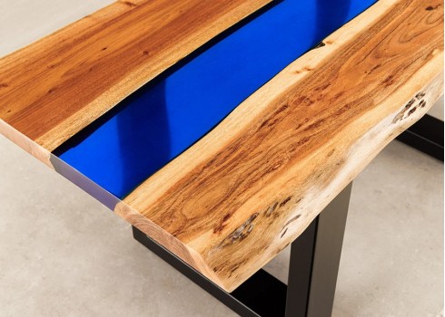 Diivanilaud LIQUID akaatsia / sinine, 110x50xH45 cm