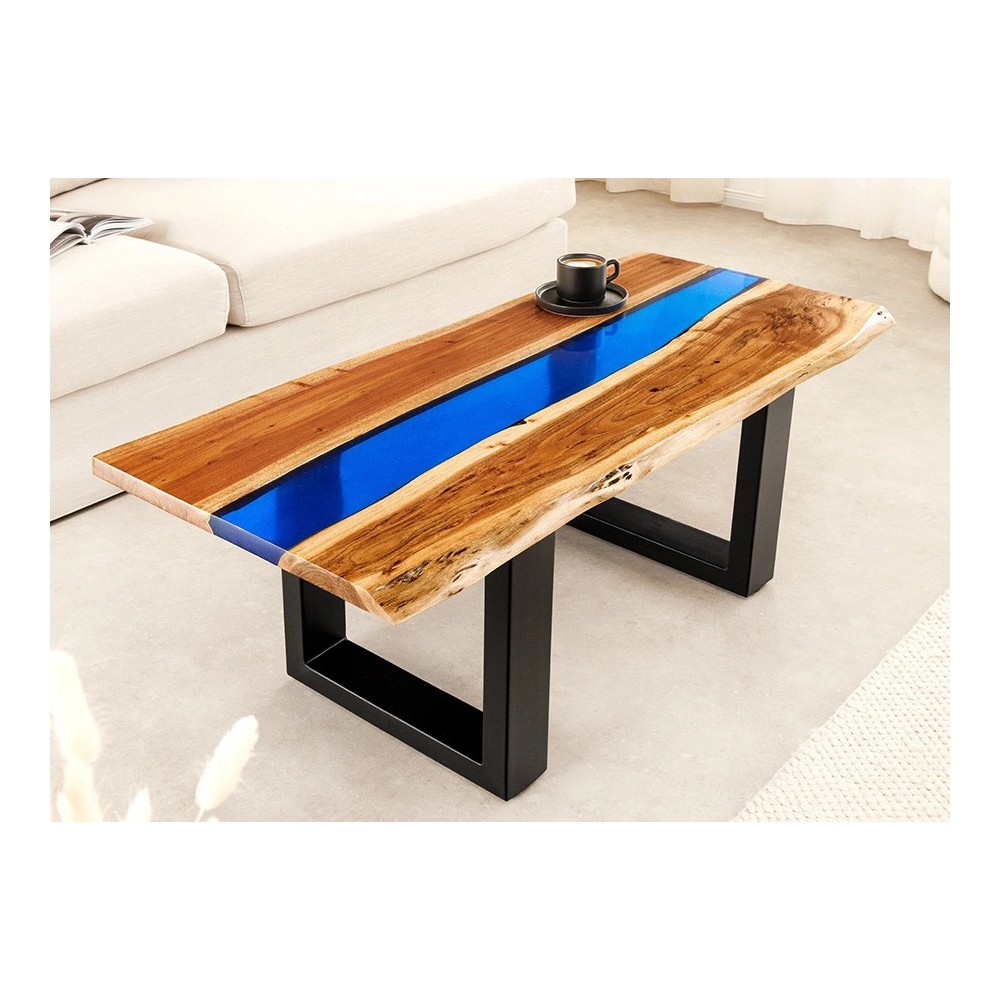 Diivanilaud LIQUID akaatsia / sinine, 110x50xH45 cm