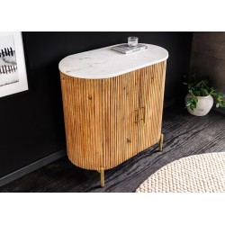 Kummut TRES CHIC marmor / mango, 70x40xH76 cm