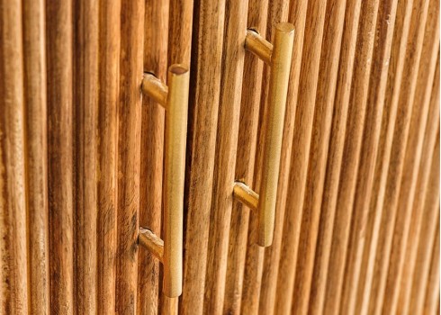 Kummut TRES CHIC marmor / mango, 102x43xH76 cm