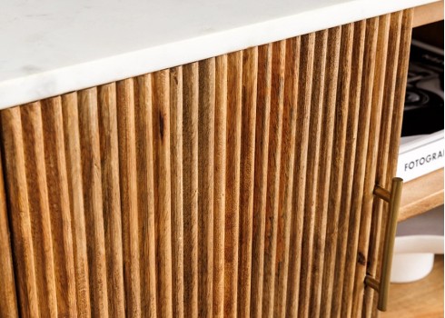 Tv-alus TRES CHIC marmor / mango, 140x44xH50 cm