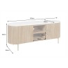 Tv-alus TRES CHIC marmor / mango, 140x44xH50 cm