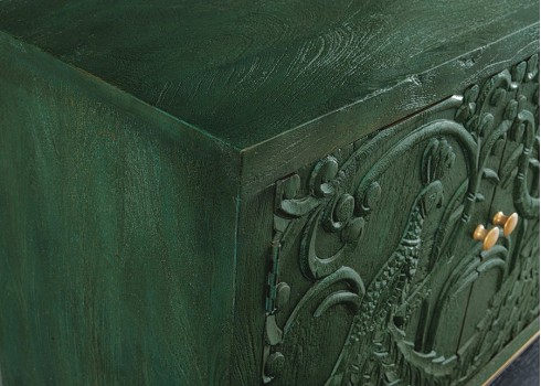 Kummut PEACOCK roheline, 175x38xH76 cm