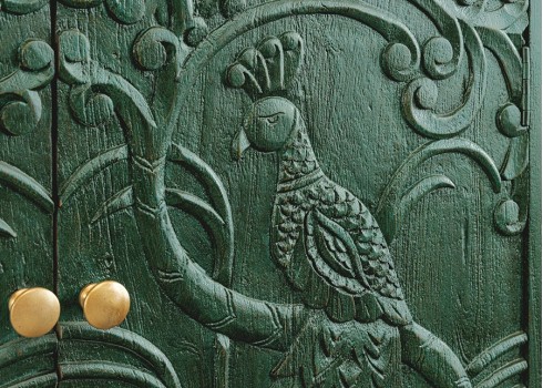 Kummut PEACOCK roheline, 175x38xH76 cm