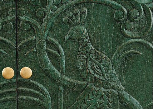 Kummut PEACOCK roheline, 175x38xH76 cm