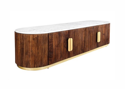 Tv-alus GATSBY pruun / valge, 170x45xH45 cm