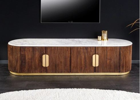 Tv-alus GATSBY pruun / valge, 170x45xH45 cm