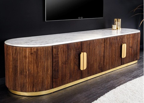 Tv-alus GATSBY pruun / valge, 170x45xH45 cm