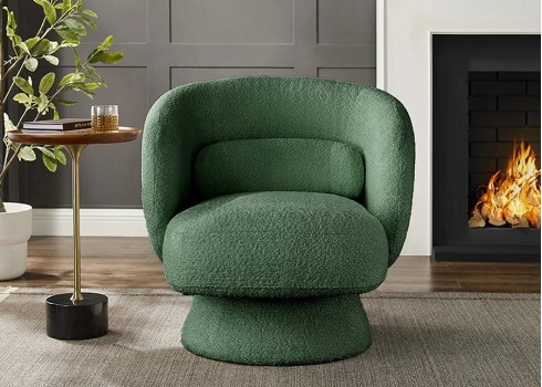 Tugitool BOSSA NOVA roheline, 76x75xH76 cm