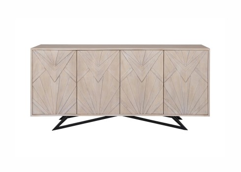 Kummut METROPOLITAN hele puit, 170x38xH80 cm