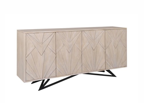 Kummut METROPOLITAN hele puit, 170x38xH80 cm