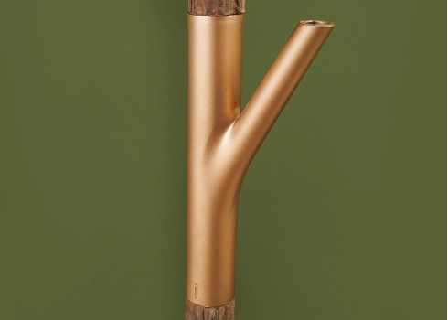 Põrandavalgusti nagiga WARDROBE pruun / kuldne, 70x20xH150 cm