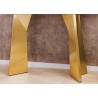 Konsoollaud EXTRAVAGANCIA valge / kuldne, 140x40xH75 cm