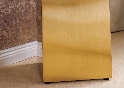 Konsoollaud EXTRAVAGANCIA valge / kuldne, 140x40xH75 cm