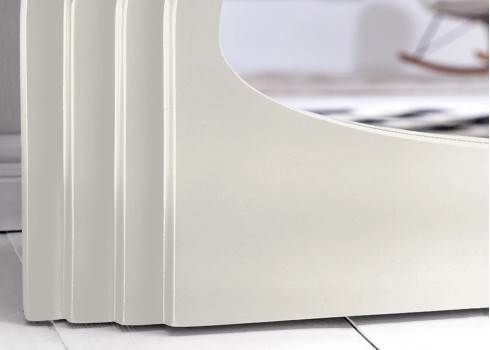 Peegel WAVE valge, 80x4xH160 cm