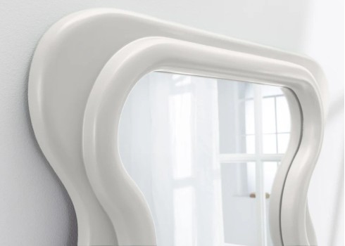 Peegel CURVY valge, 70x5xH160 cm