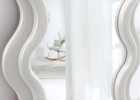 Peegel CURVY valge, 70x5xH160 cm