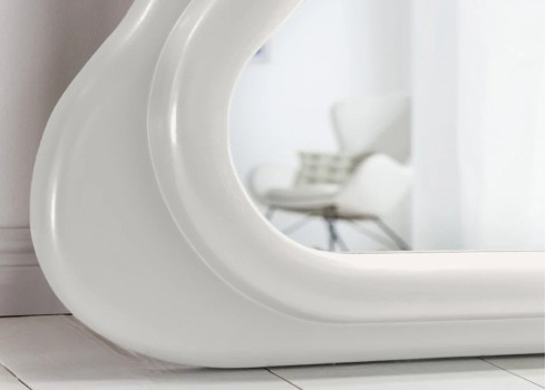 Peegel CURVY valge, 70x5xH160 cm