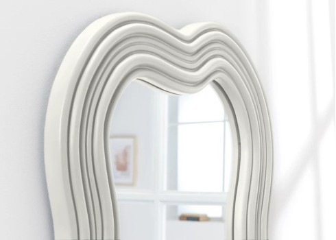 Peegel ALICE valge, 52x3xH100 cm