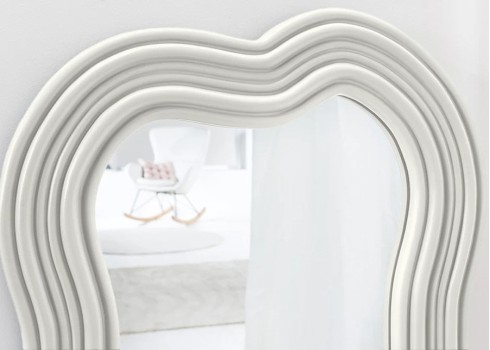 Peegel ALICE valge, 52x3xH100 cm