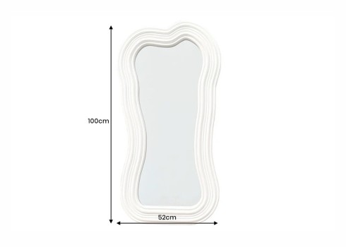 Peegel ALICE valge, 52x3xH100 cm