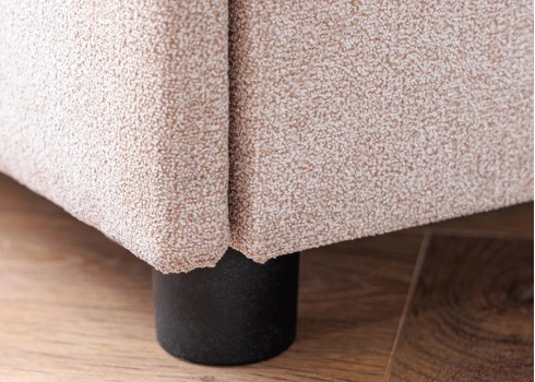 Öökapp valgustusega TOULOUSE beež, 45x45xH55 cm