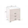 Öökapp valgustusega TOULOUSE beež, 45x45xH55 cm