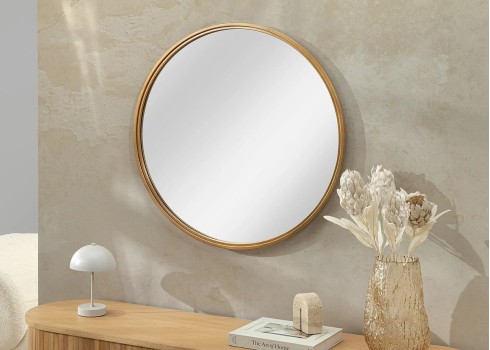 Seinapeegel PORTRAIT kuldne, 80x3xH80 cm