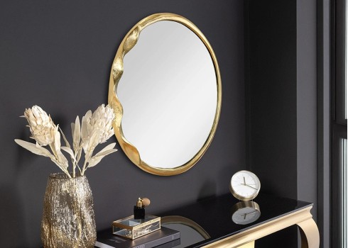 Seinapeegel PORTRAIT kuldne, 52x4xH52 cm