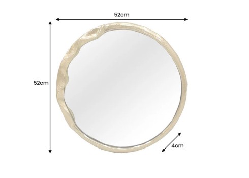 Seinapeegel PORTRAIT kuldne, 52x4xH52 cm