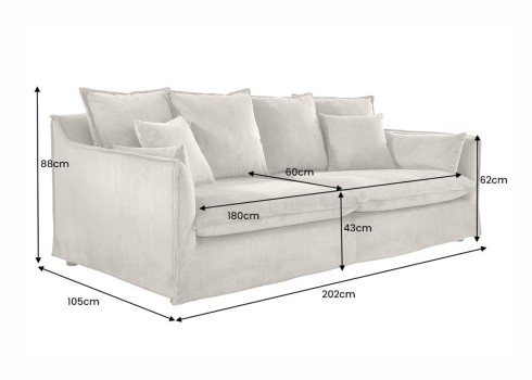 Diivan HEAVEN roheline, 220x105xH88 cm