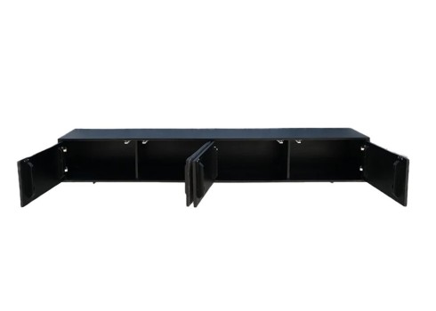 Tv-alus SOUL naturaalne kivi / must, 200x35xH29 cm