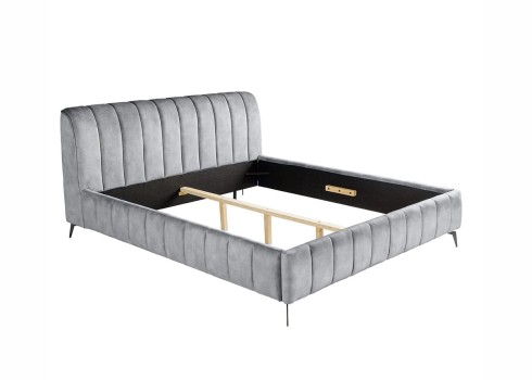 Voodi AMSTERDAM hall, 160x200 cm, magamistoamööbel, voodid, 160x200 voodi